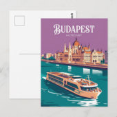 Carte Postale Danube Hongrie (Devant / Derrière)