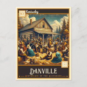 Carte Postale Danville, Kentucky VINTAGE