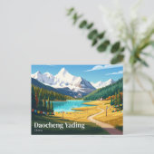 Carte Postale Daocheng Yading Chine (Debout devant)