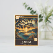 Carte Postale Daphne, Alabama | VINTAGE (Debout devant)