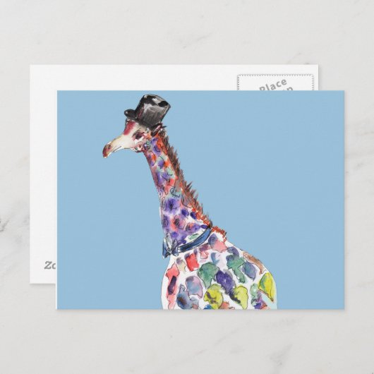 Carte postale Dapper Giraffe (Devant / Derrière)
