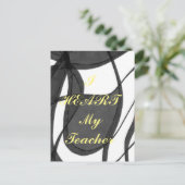 Carte postale d'appréciation "I Heart My Teacher" (Debout devant)