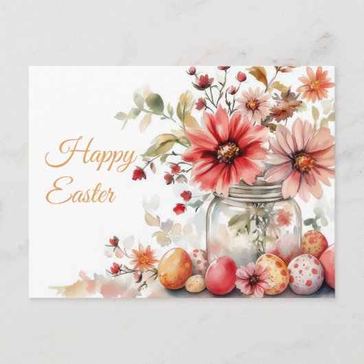 Carte postale d'Aquarell Oster avec oeufs de Pâque (Devant)