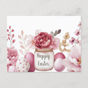 Carte postale d'Aquarell Oster avec oeufs de Pâque