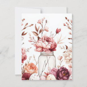 Carte postale d'Aquarell Oster avec oeufs de Pâque