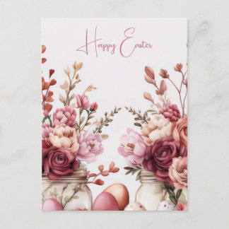 Carte postale d'Aquarell Oster avec oeufs de Pâque