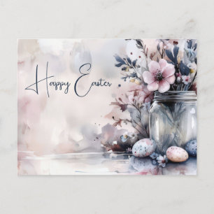 Carte postale d'Aquarell Oster avec oeufs de Pâque