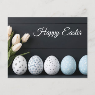Carte postale d'Aquarell Oster avec oeufs de Pâque