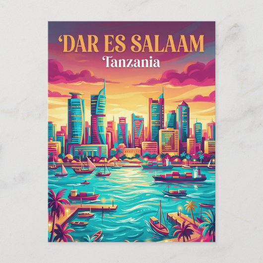 Carte Postale Dar es Salaam Harbor Tanzania (Devant)