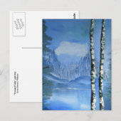 Carte postale d'arbre de bouleau (verticale) (Devant / Derrière)