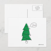 carte postale d'arbre de Noël (Devant / Derrière)