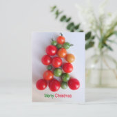 Carte postale d'arbre de Noël de tomate (Debout devant)
