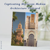Carte postale d'architecture captivante de la médi