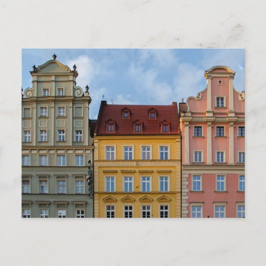 Carte postale d'architecture colorée vive (Devant)