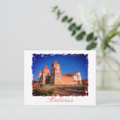 Carte postale d'architecture du château de Mir en (Debout devant)
