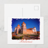 Carte postale d'architecture du château de Mir en (Devant / Derrière)