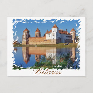 Carte postale d'architecture du château de Mir en 