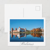 Carte postale d'architecture du château de Mir en  (Devant / Derrière)