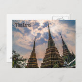 Carte postale d'architecture thaïe (Devant / Derrière)