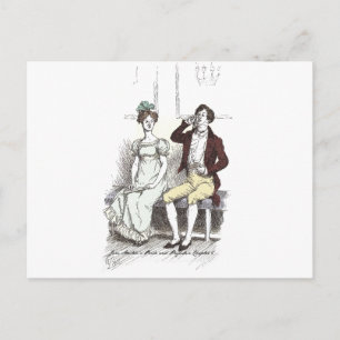 Carte Postale Darcy silencieux, Jane Austen Orgueil et Préjugés