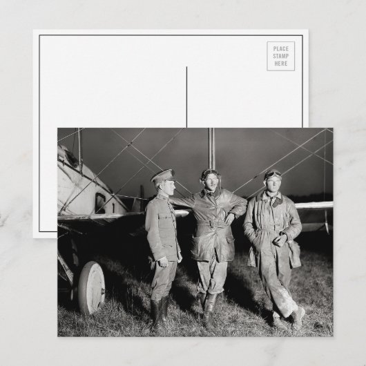 Carte Postale Daring Aviators, 1919 (Devant / Derrière)