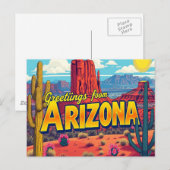 Carte postale d'Arizona (Devant / Derrière)