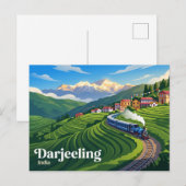 Carte Postale Darjeeling Inde (Devant / Derrière)