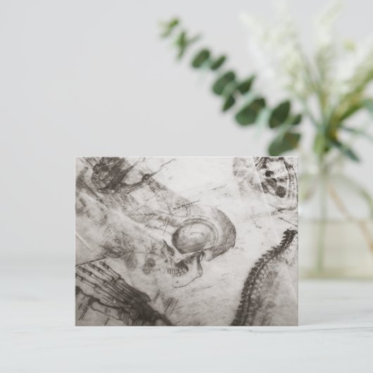 Carte Postale Dark Academia anatomie (Debout devant)