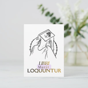 Carte Postale Dark Academia Citation Latine Art en ligne
