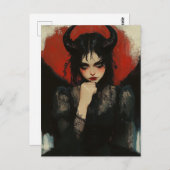 Carte Postale Dark Angel Devil (Devant / Derrière)