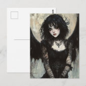 Carte Postale Dark Angel Fantasy Belle (Devant / Derrière)