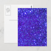 Carte Postale Dark Blue Sparkle Glitter Night Sky Starfield Star (Devant / Derrière)