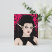 Carte postale Dark Diva gothique Vampire Art (Debout devant)