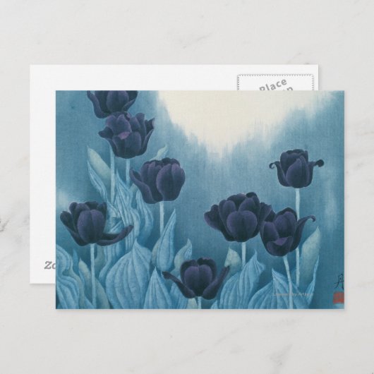 Carte Postale Dark Flowers (Devant / Derrière)