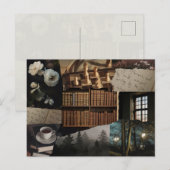 Carte Postale Dark / soft academia scrapbook collage (Devant / Derrière)