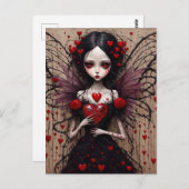 Carte Postale Dark Valentine Vampire Fairy (Devant / Derrière)