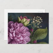 Carte Postale Dark Vintage Flowers (Devant / Derrière)