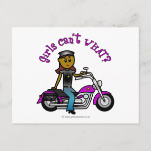 Carte Postale Dark Woman Biker