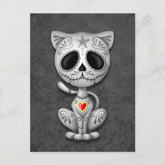 Carte Postale Dark Zombie Sugar Kitten (Devant)