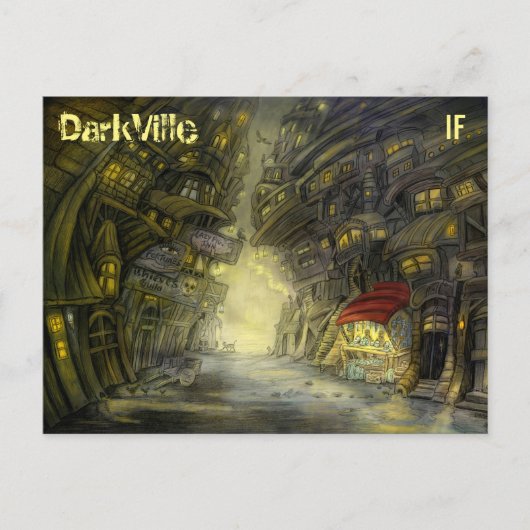 Carte postale DarkVille de Mike Winterbauer (Devant)