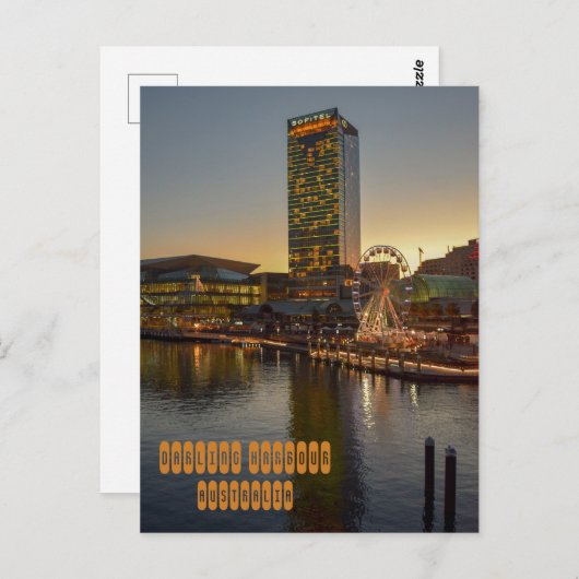 Carte Postale Darling Harbour en Australie (Devant / Derrière)