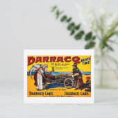 Carte Postale Darracq - Publicité automobile Vintage (Debout devant)