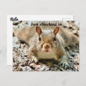 Carte postale d'arrivée amusante (Devant / Derrière)