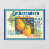 Carte postale d'art à l'étiquette panoramique vint