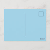 Carte postale d'art à rayures bleues pastel de per (Dos)