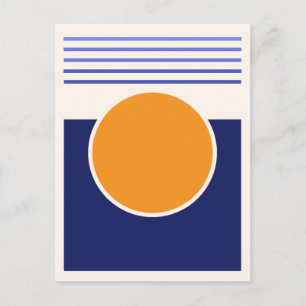 Carte postale d'art abstrait Sunshine