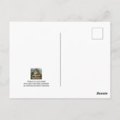 Carte postale d'art aquarelle Chat siamois Collier (Dos)