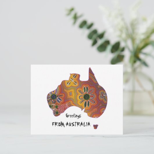 Carte postale d'art autochtone (Debout devant)