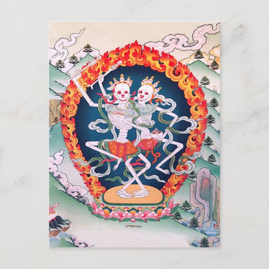 Carte postale d'art bouddhiste tibétain (Devant)