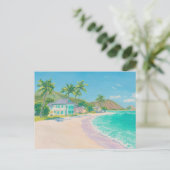 Carte postale d'art côtier à l'aquarelle (Debout devant)